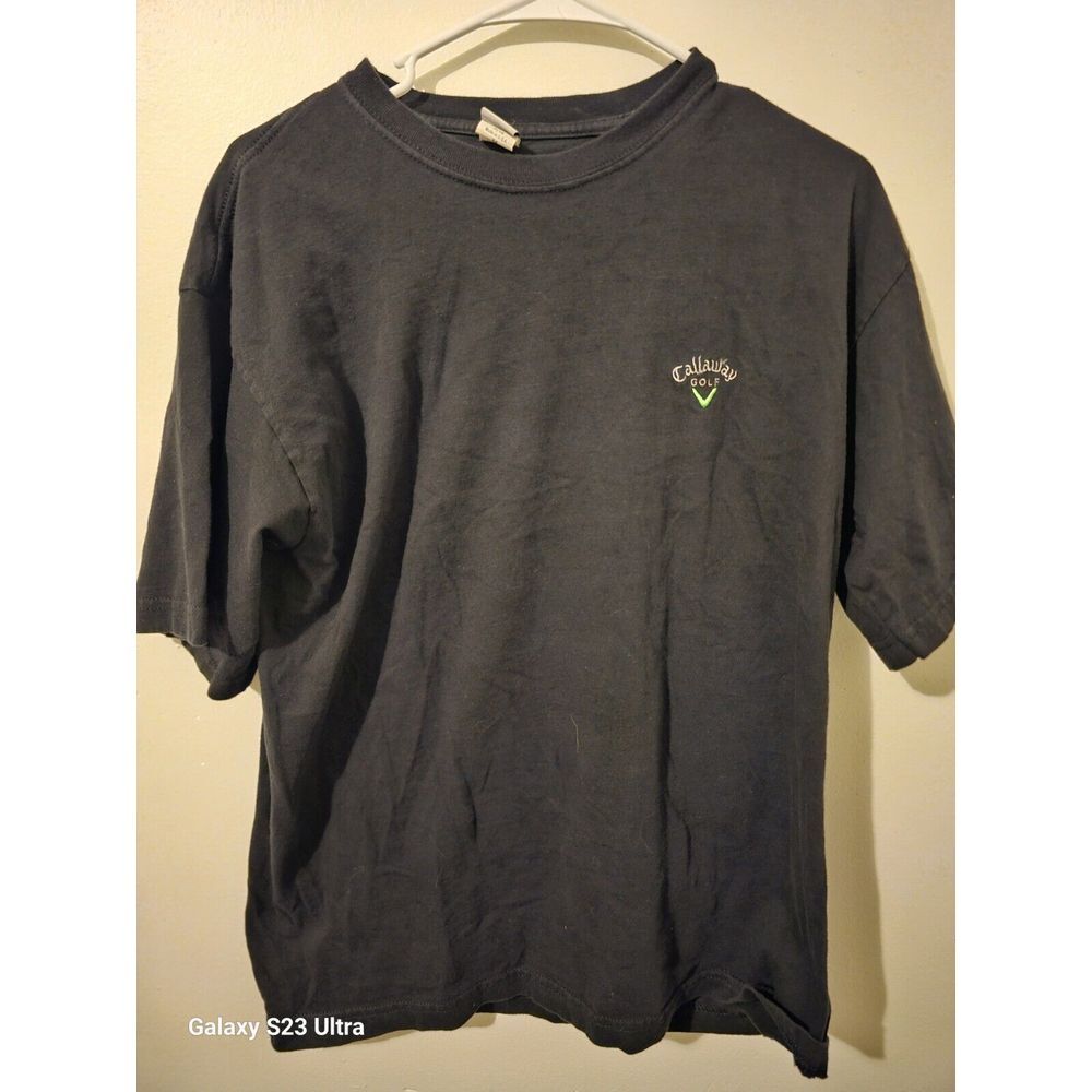 Vintage Callaway Golf Embroidered T-Shirt Mens M Black Made in USA